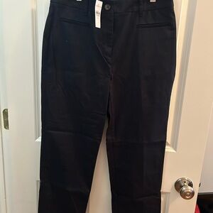 Navy Ann Taylor Cropped Pants